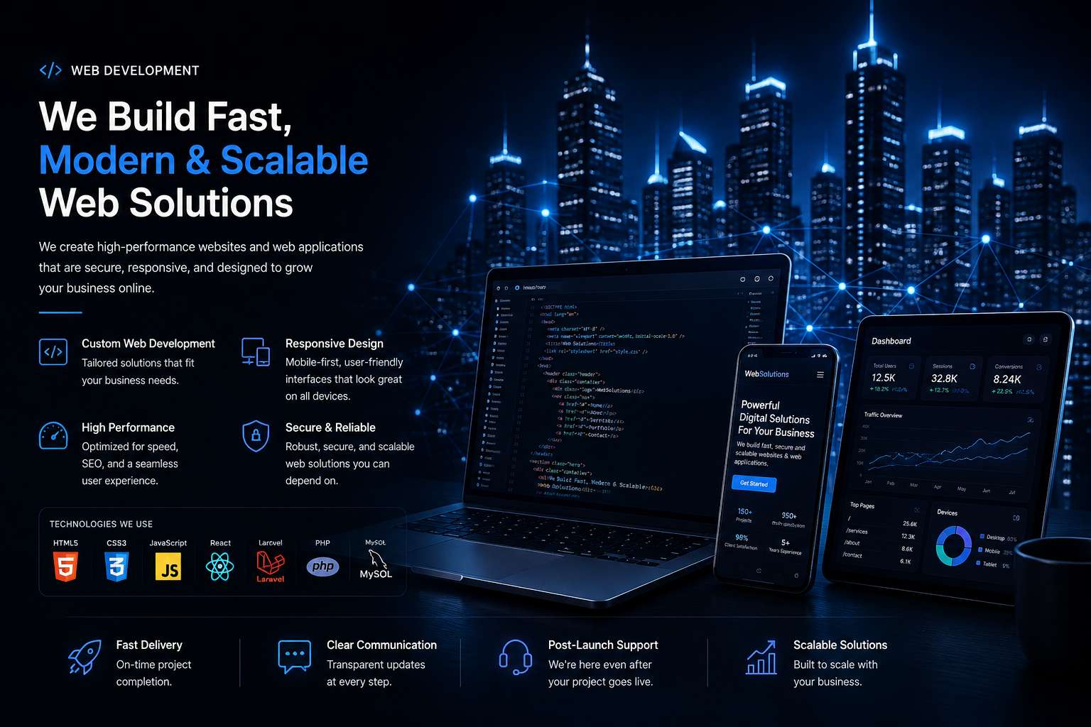 Web developer workspace
