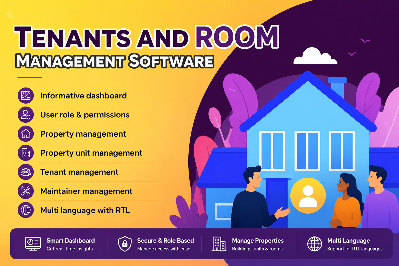Tenants and Room Management Software