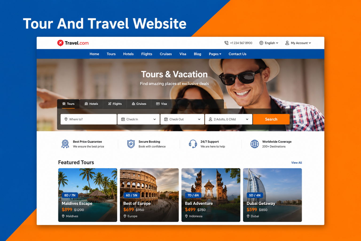 Tour And Travel Website